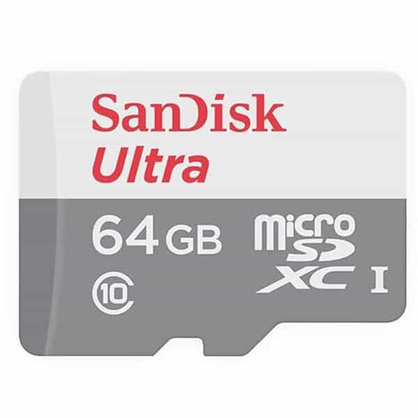 SanDisk 64GB Ultra microSDXC UHS-I Class 10 Memory Card 100 MB s power bank