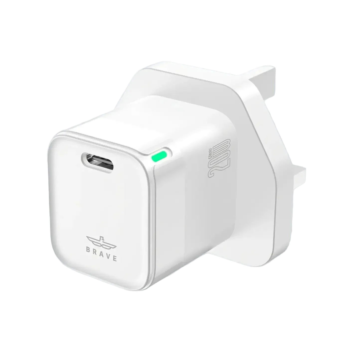 Brave GaN Fast Charger PD20W & QC3 0 - white product photo