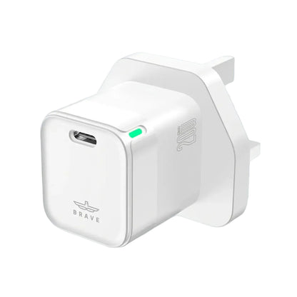 Brave GaN Fast Charger PD20W & QC3 0 - white product photo
