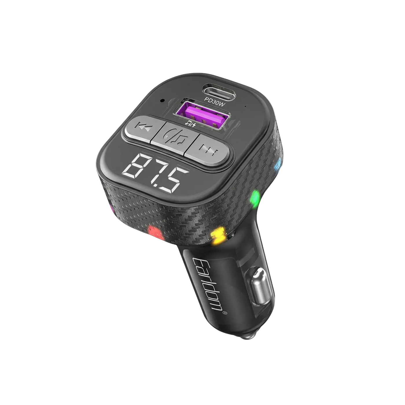 EarlDom ET-M107 Bluetooth Car FM Transmitter with USB Charger product photo