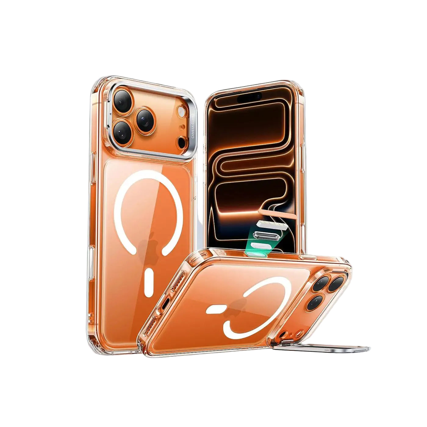 ESR iPhone 17 Pro Max Case with Stash Stand Clear product photo