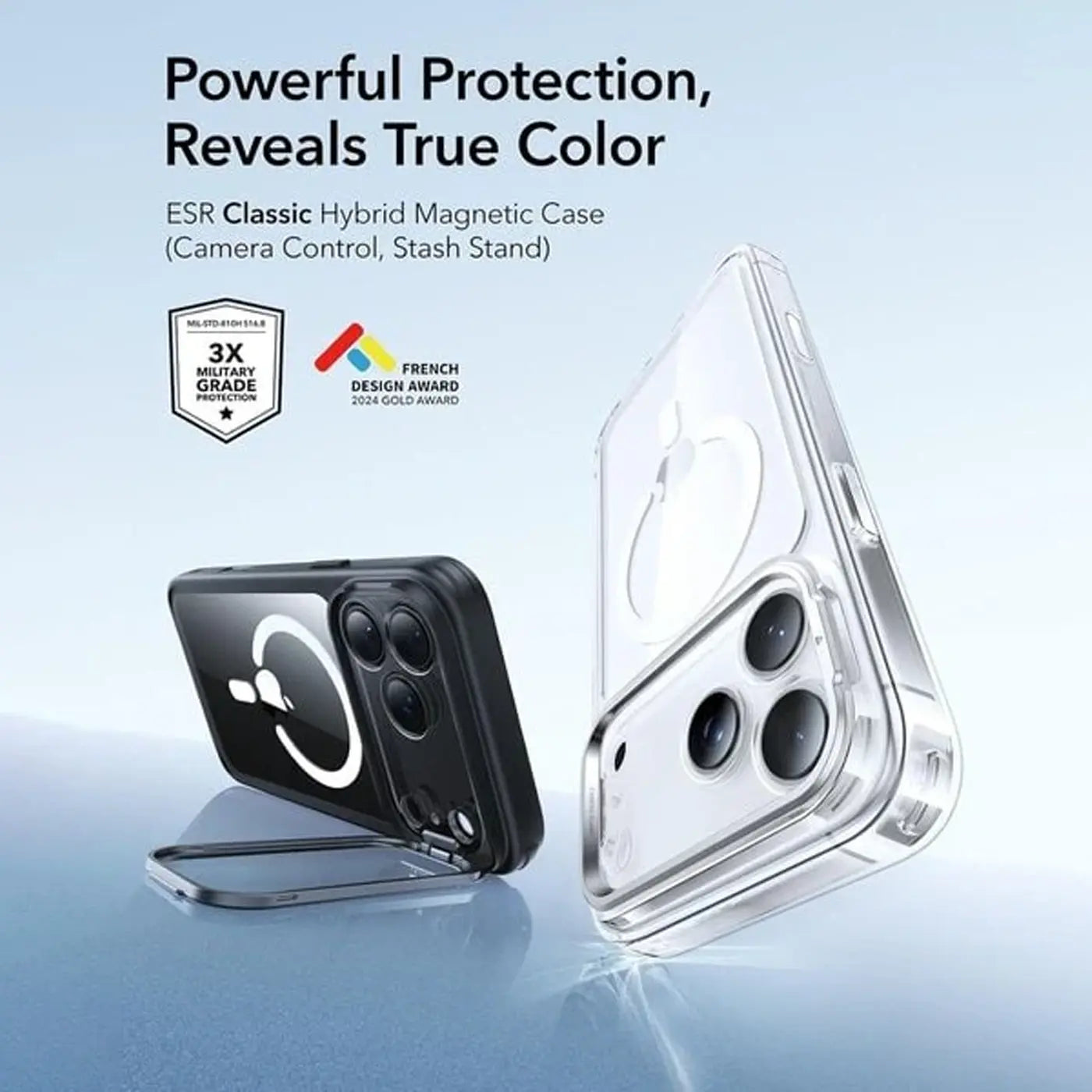 ESR iPhone 17 Pro Max HaloLock Stash Stand -Clear Black additional product image