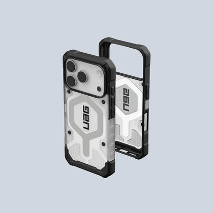 UAG iPhone 17 Pro Max Case Pathfinder Clear Ice Silver product photo