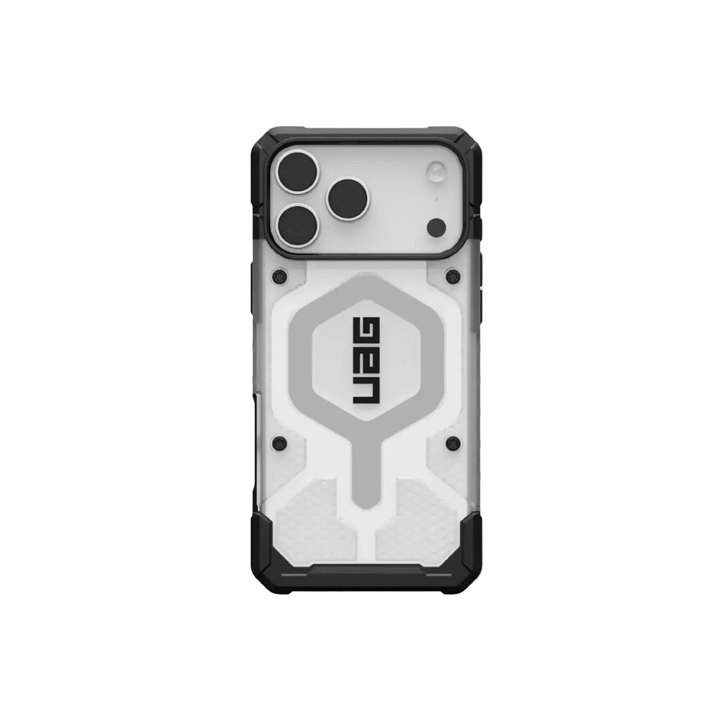 UAG iPhone 17 Pro Max Case Pathfinder Clear Ice Silver product photo