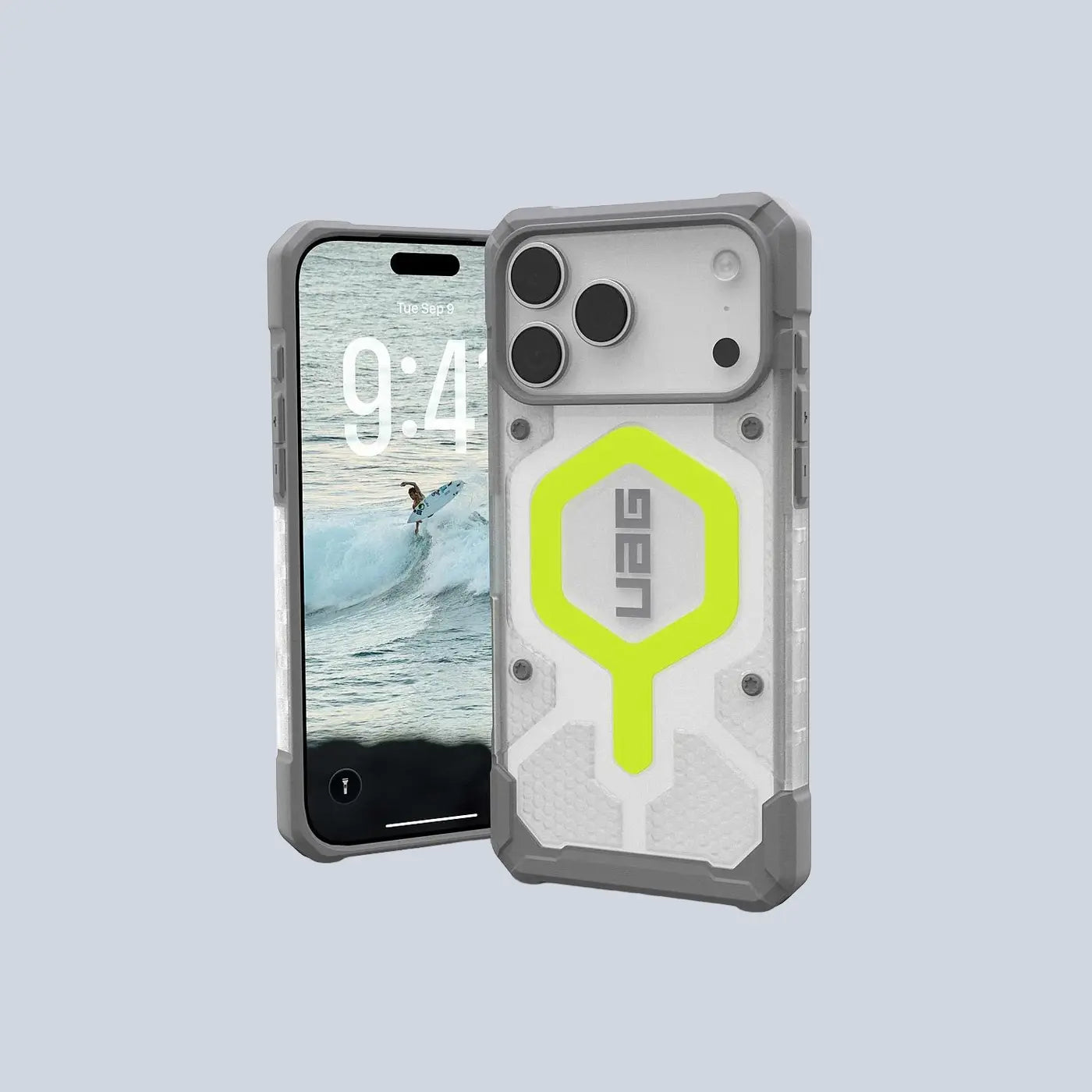 UAG iPhone 17 Pro Max Case Pathfinder Clear Active Neon product photo
