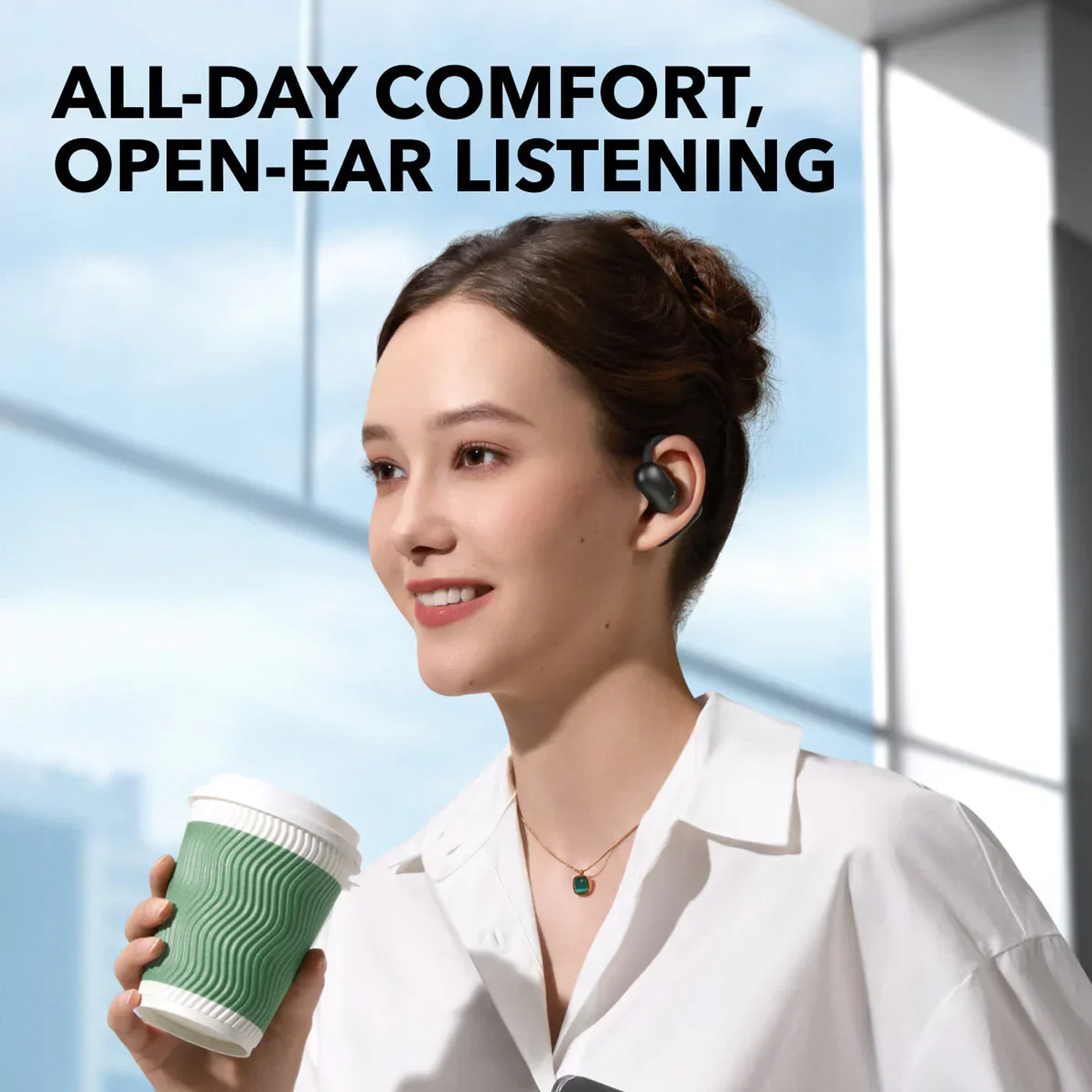 Soundcore AeroFit 2 Open-Ear Earbuds Black product photo