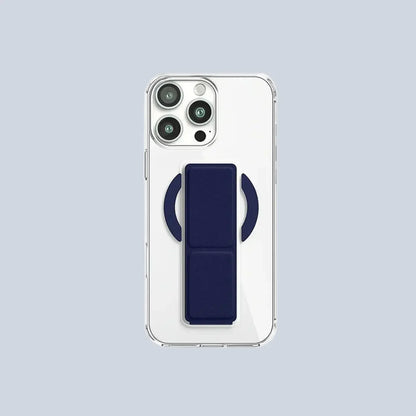 Case MagSafe iPhone 13 Promax Stand Case Foldable Wristband Grip -Clear product photo
