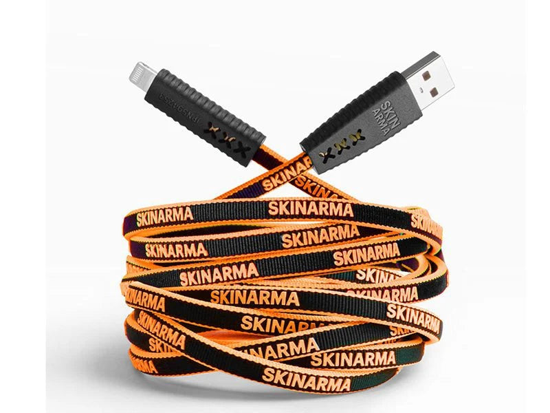 Skinarma Tenso USB-A To Lightning 1 2m Cable Neon Orange product photo