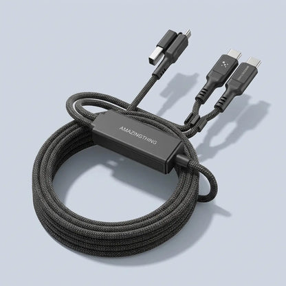AmazingThing Thunder PRO 4 in 1 5A 140W 1 5M Cable -Black product photo