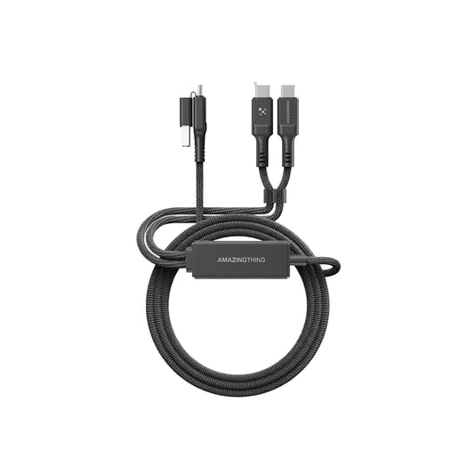 AmazingThing Thunder PRO 4 in 1 5A 140W 1 5M Cable -Black product photo
