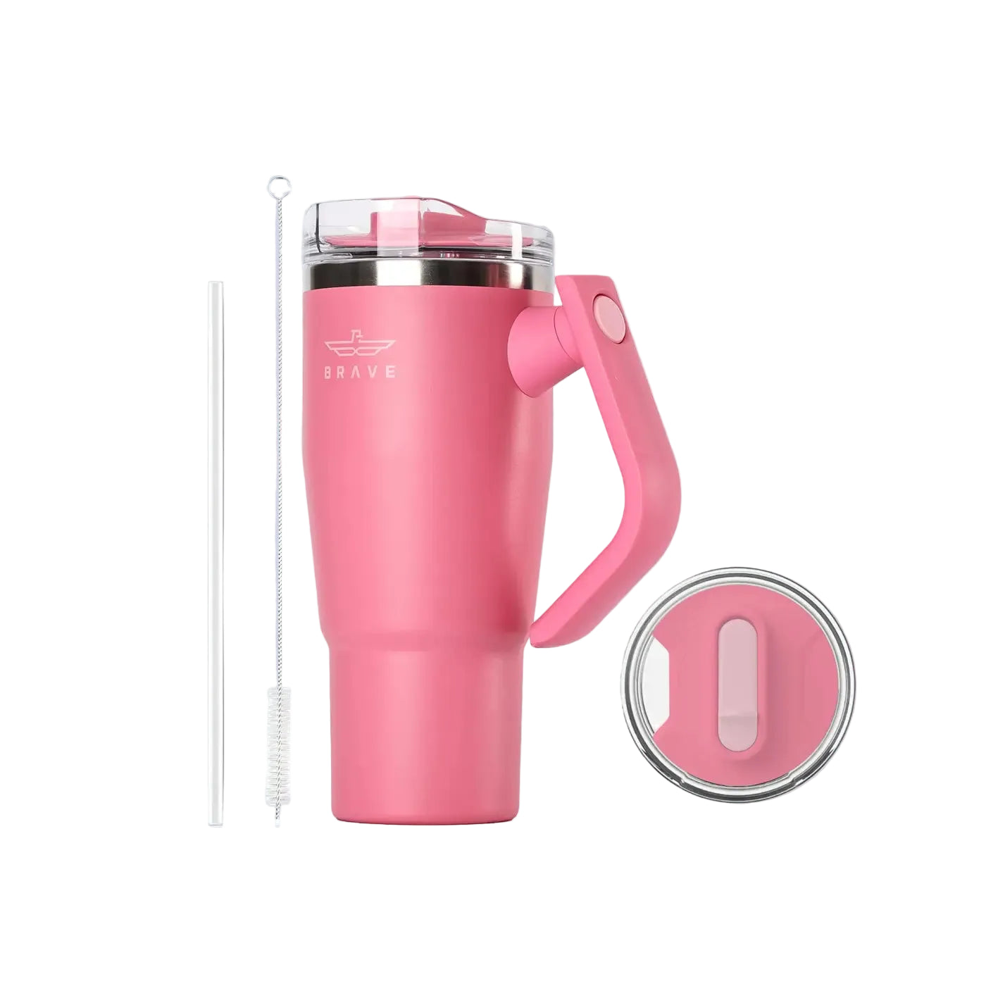 Brave Temp Guard Vacuum Insulated Travel Mug 950ml - Rose Red product photo