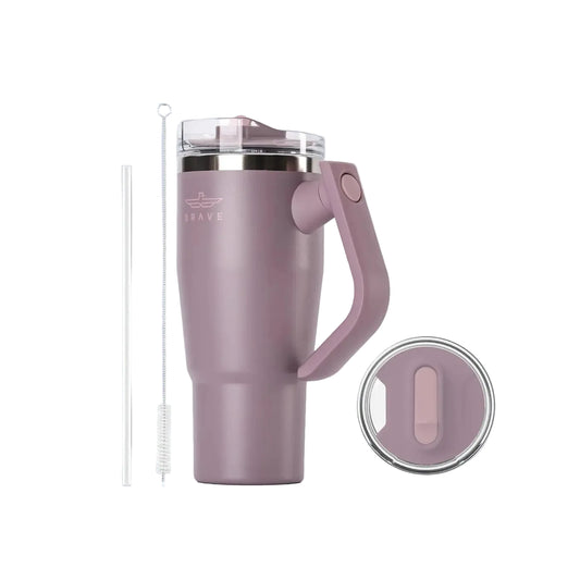 Brave Temp Guard Vacuum Insulated Travel Mug 950ml - Purplish Red product photo