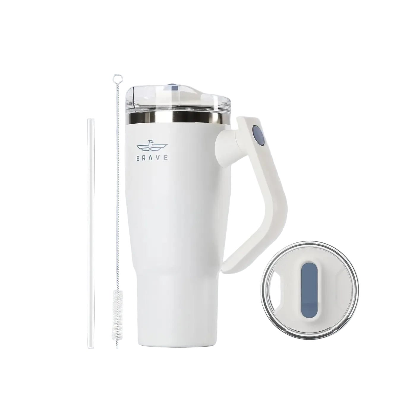 Brave Temp Guard Vacuum Insulated Travel Mug 950ml - White product photo