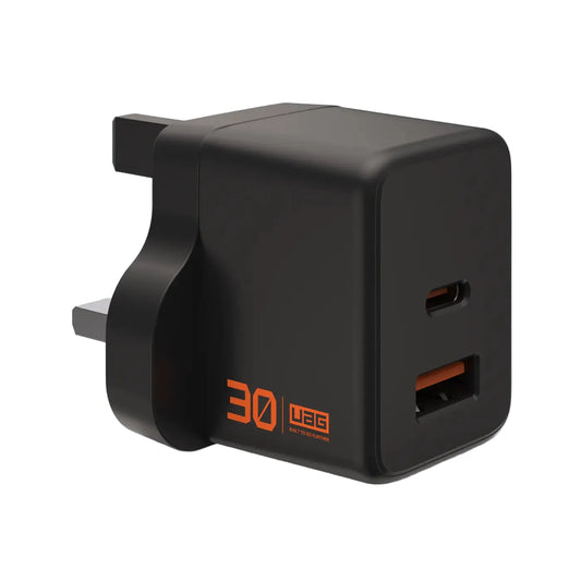 UAG Wall Charger SRGE 30W 2Port UK - Black product photo