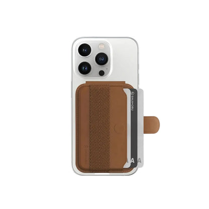 Sinjimoru M-Pull Tab Stand Magsafe Wallet Brown product photo