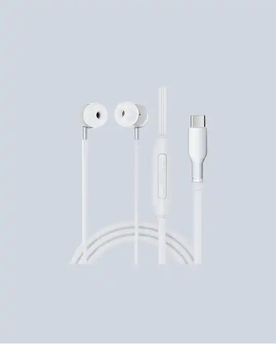 Acefast Wired Earphones L8 -White product photo