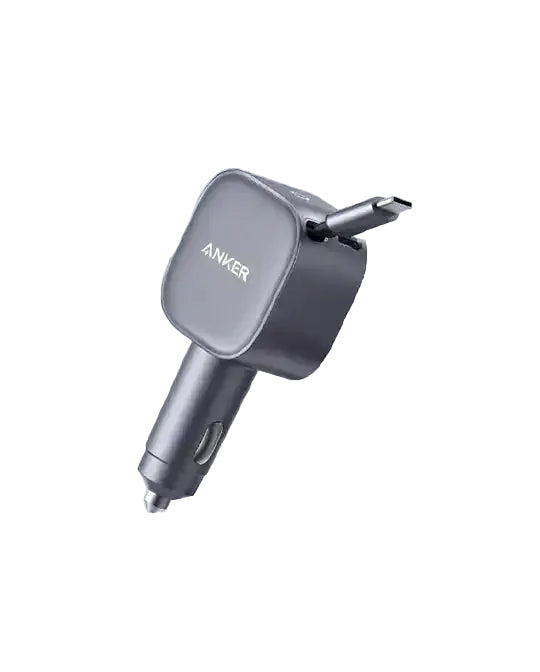 Anker Car Charger 75W Built-In Retrac C Cable Gray product photo