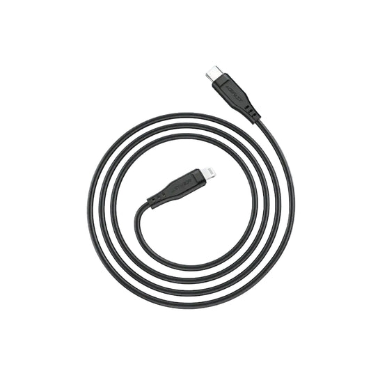 Acefast C23-01 PD Type-C To Lightning Charging Cable 30W 1 2M Black product photo