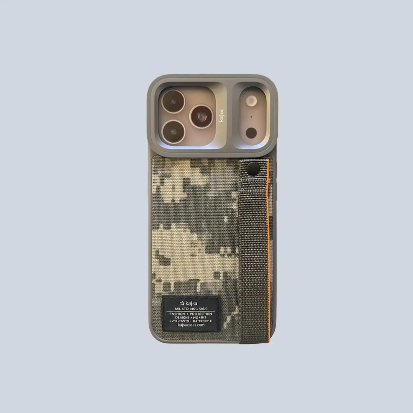 Kajsa iPhone 17 Pro Max Military Collection Straps Back Case product image