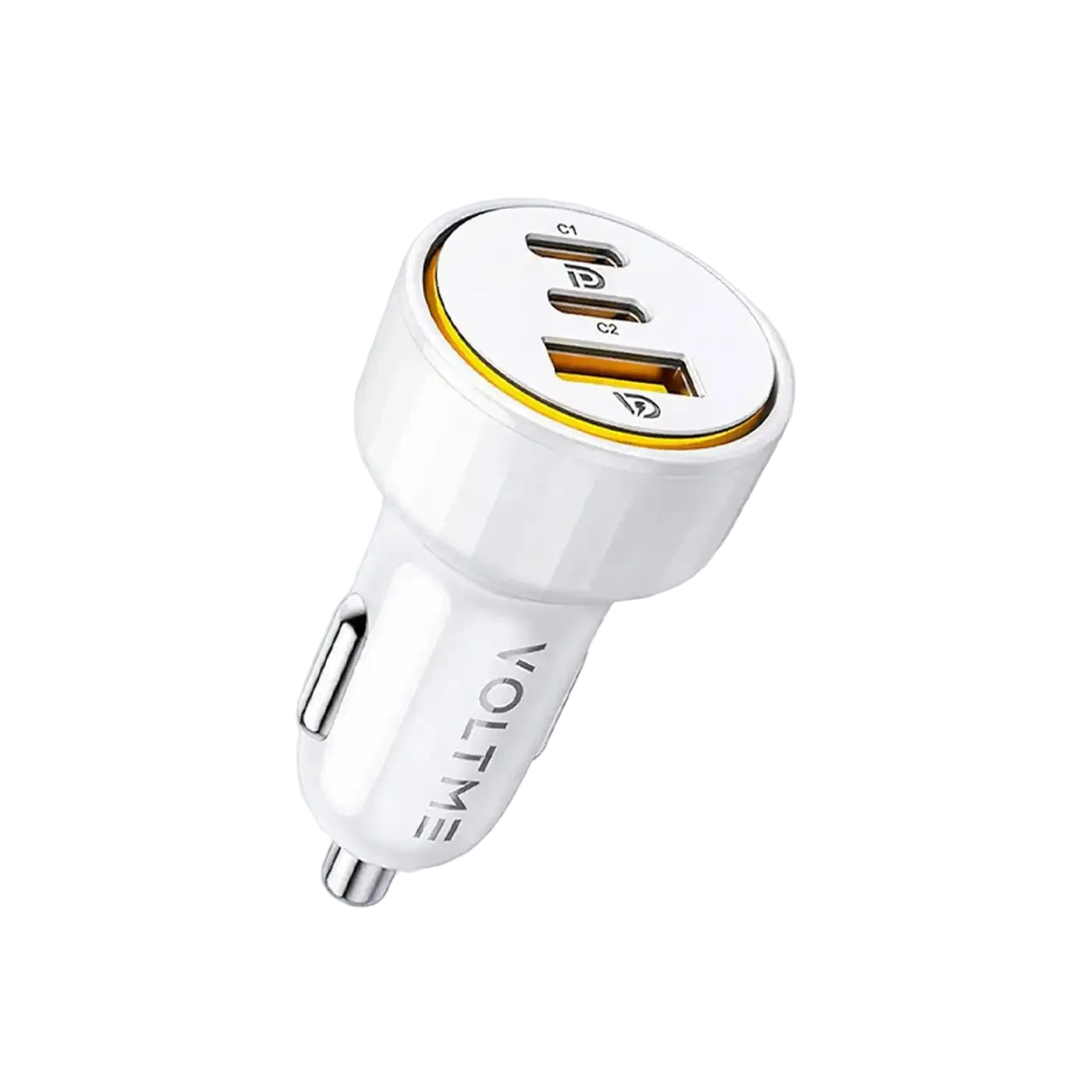 Voltme Cazo 65 CCA 65W 3 Ports Car Charger White product photo