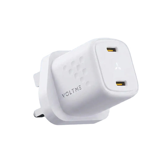 Voltme Revo 30 Duo Gan Tech Wall Charger - White product photo