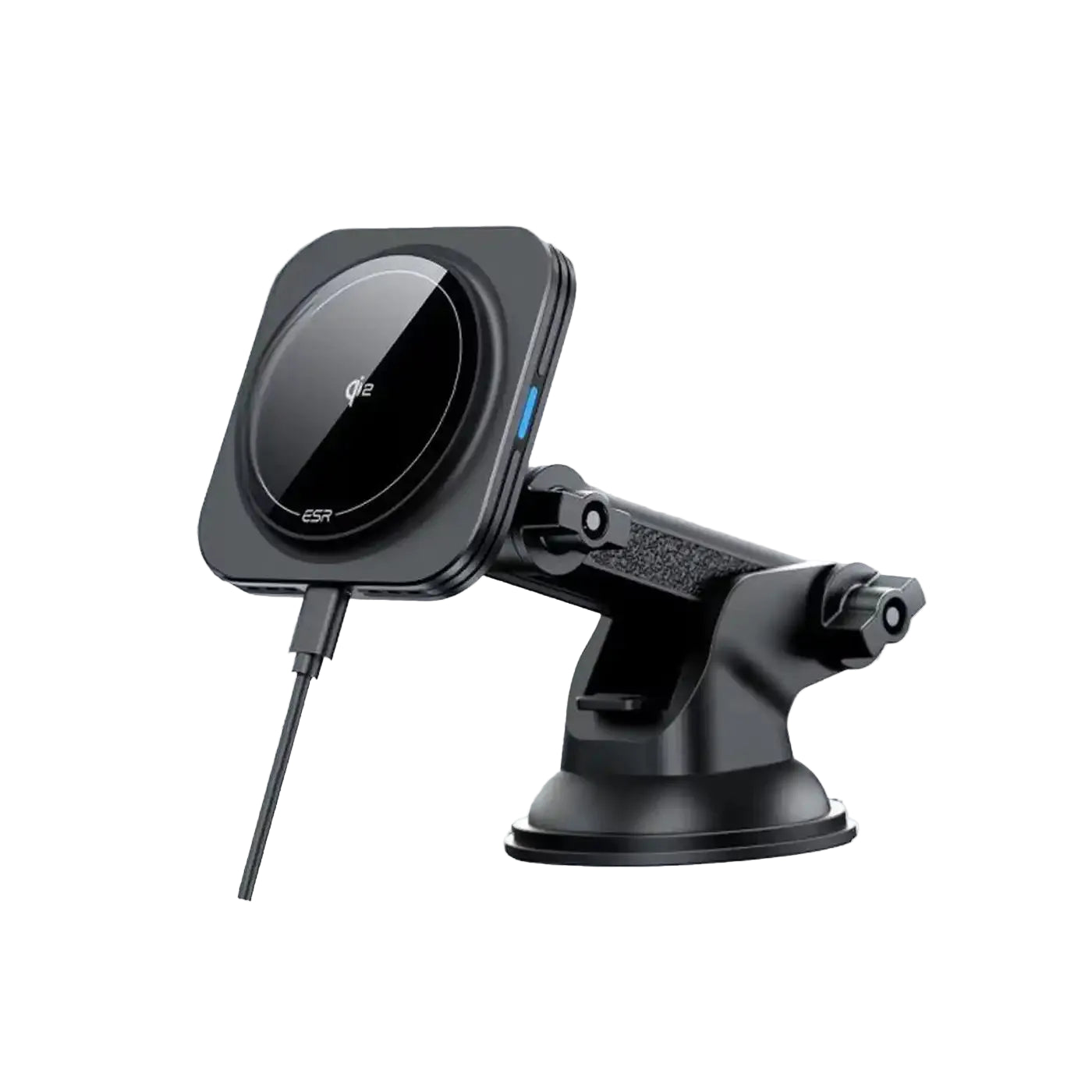 ESR Halolock Magnetic Magsafe Dashboard Car Mount Wireless Charger QI2 15W Black