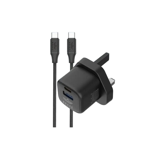 BRAVE BTC-42 30W GaN Wall Fast Charger - Black product photo