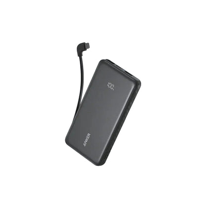 Anker Zolo Power Bank 10000mAh 22 5W Fast Charging Built-In USB-C Cable Black