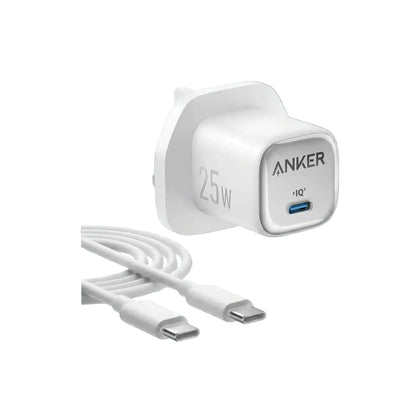 Anker 25W Compact Charger with USB-C Cable White product photo