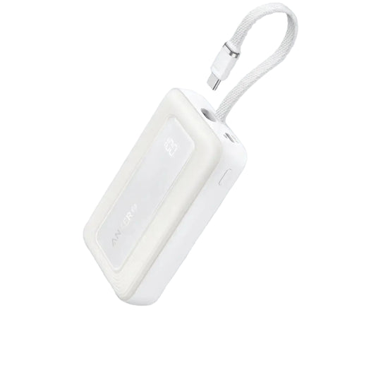 Anker Zolo Power Bank 20000mAh with Built-in USB-C Cable White product photo