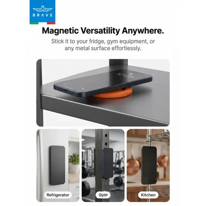 Brave Grip Dual-Sided Magnetic Phone Ring Holder  - Orange