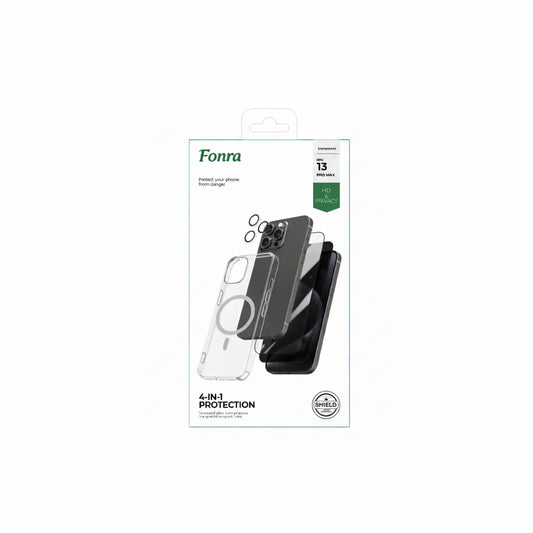 Fonra iPhone 13 Pro Max 4 in 1 Protection- Clear