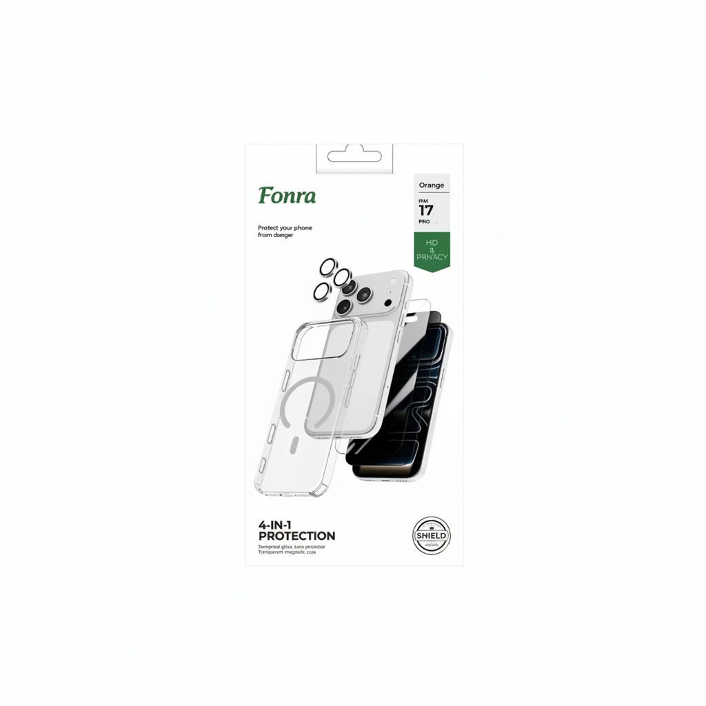 Fonra iPhone 17 Pro 4 in 1 Protection -Orange