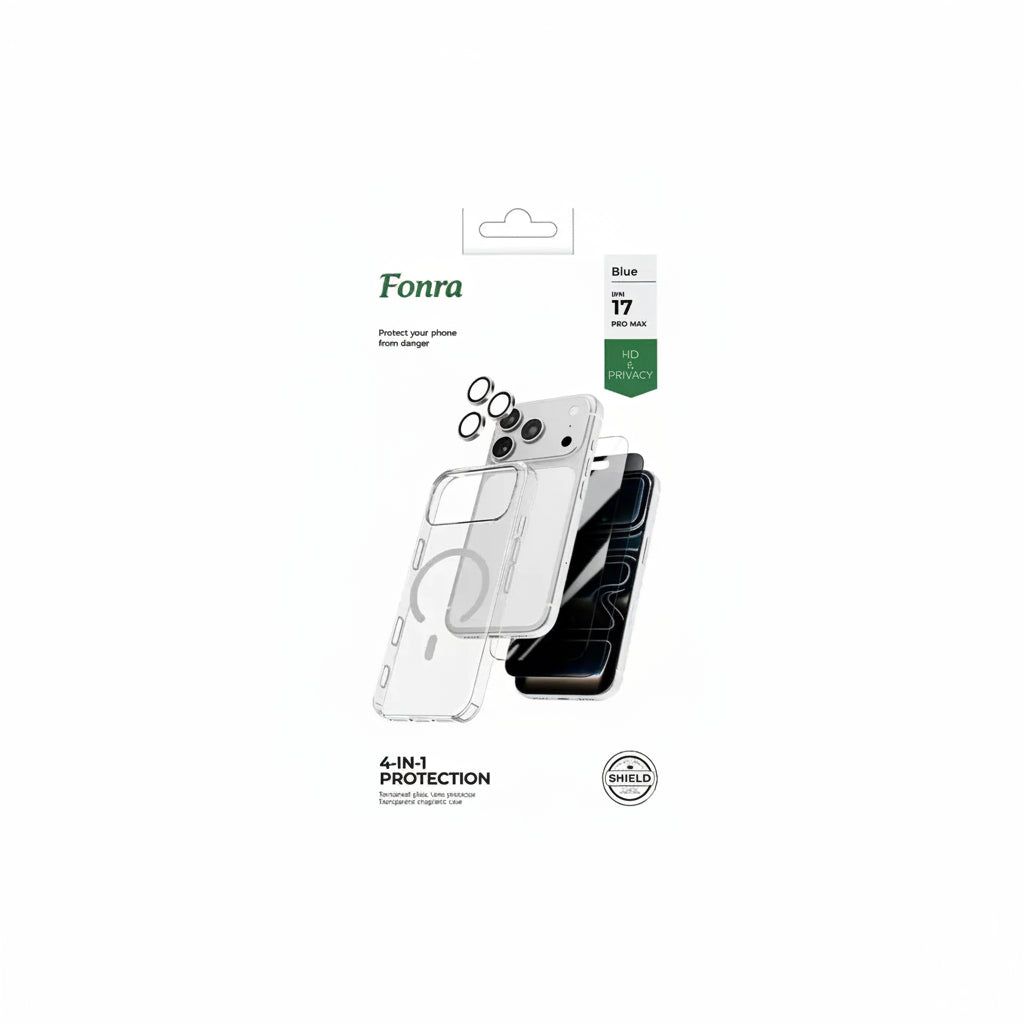 Fonra iPhone 17 Pro Max 4 in 1 Protection -Blue