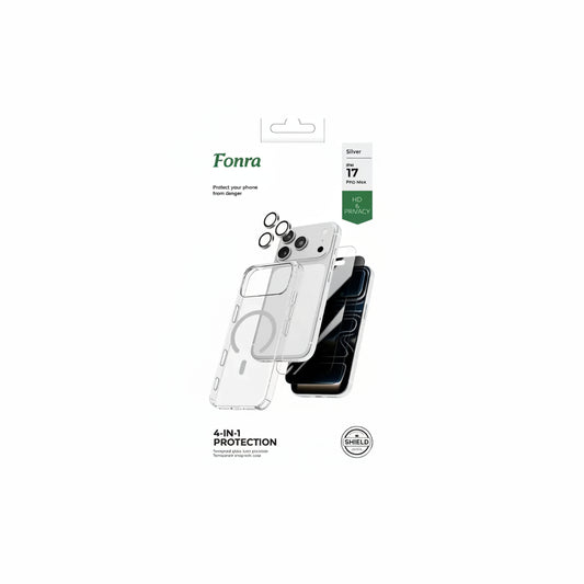 Fonra iPhone 17 Pro Max 4 in 1 Protection -Silver