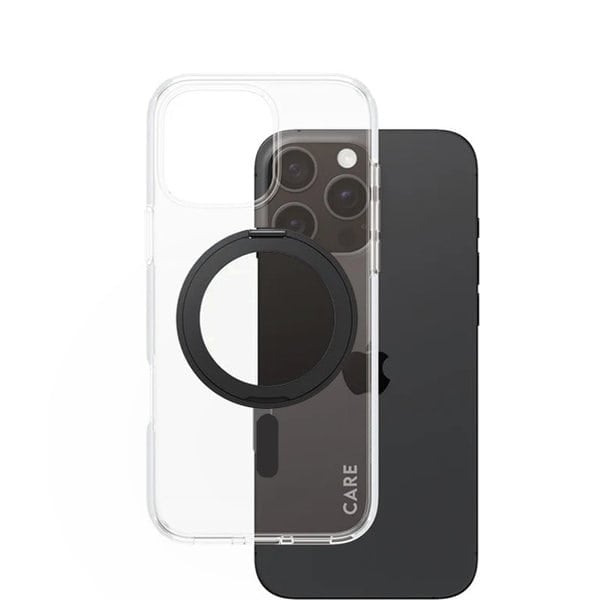 PanzerGlass iPhone 16 Pro Max Case Transparent Urban Combat w Black MagSafe product photo