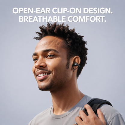 Soundcore C40i by Anker Open-Ear Earbuds Clip-On Headphones Flexible Joint Design Button