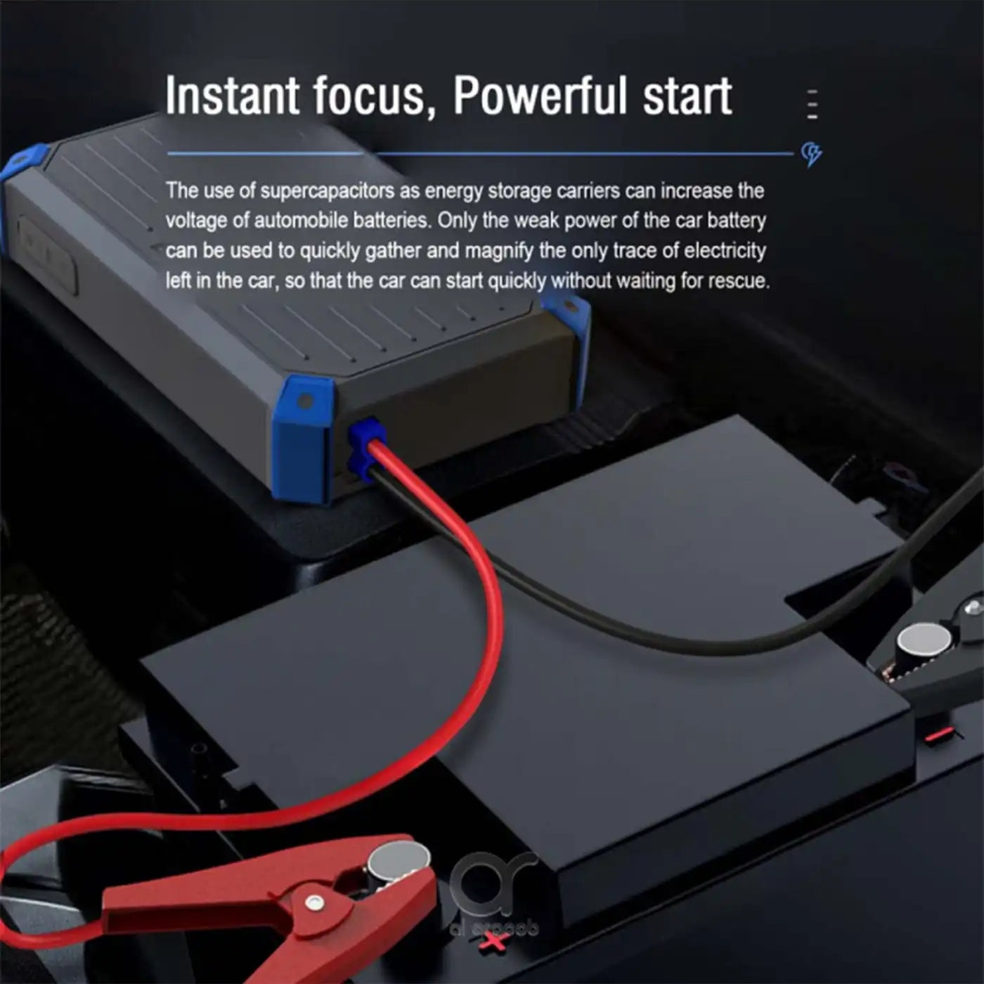 BRAVE BJS-12 2-in-1 Super Capacitor Car Jump Starter 12V 1000A - Grey product image