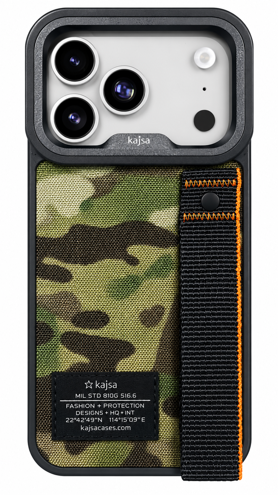 Kajsa iPhone 18/ 17 Pro Military Collection Strap O Ring