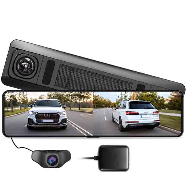 AZDOME AR12 1440P 2K 11 26 Inch Ultra HD Mirror Dash Cam