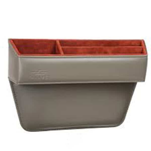 Brave CAR STORAGE ORGANIZER LEATHER CAR SEAT GAP STORAGE -Gray product photo