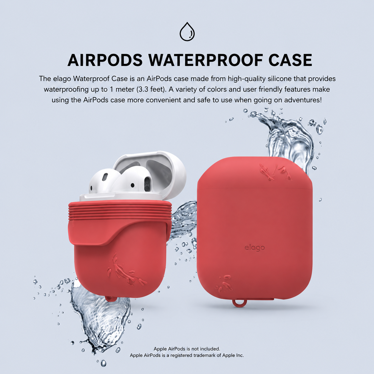 Elago Airpods Waterproof Case - Italian Rose