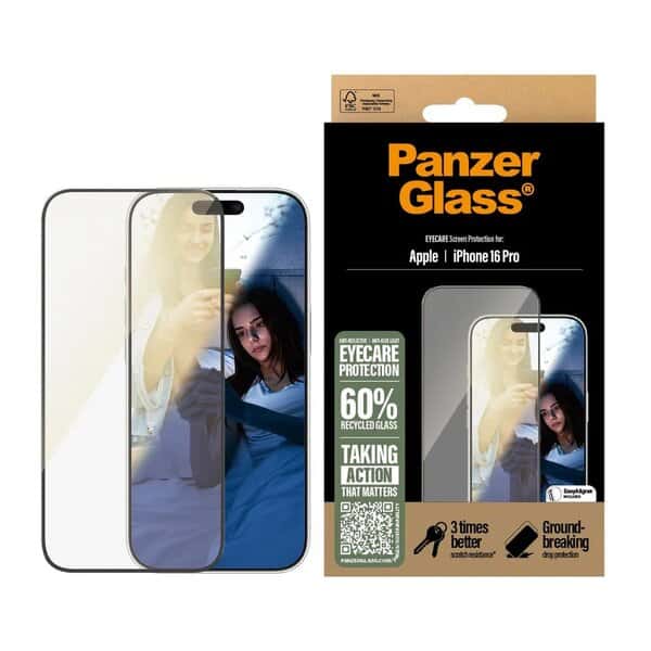 PanzerGlass EyeCare Screen Protector iPhone 16 Pro Ultra-Wide Fit additional product image