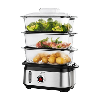 Brave Smartcook 9L 3-Tier Electric Food Steamer 950W | Baby Food  with Auto Shut-Off (BSC-01)