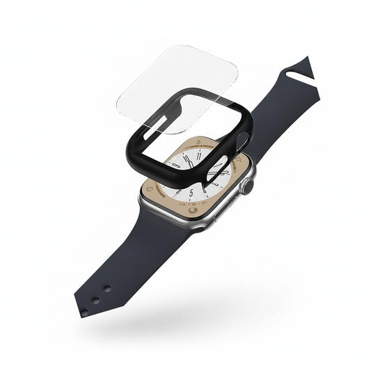 AmazingThing Apple Watch Series 8 Marsix Bumper W/ Glass 45mm Black