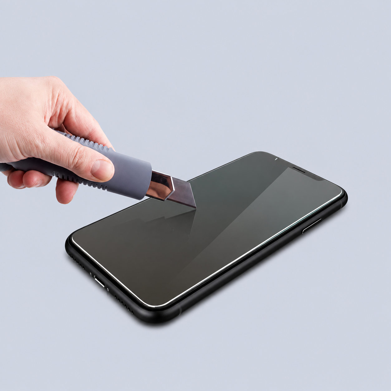 Patchworks iPhone X Privacy Tempered Glass - black screen protector product image