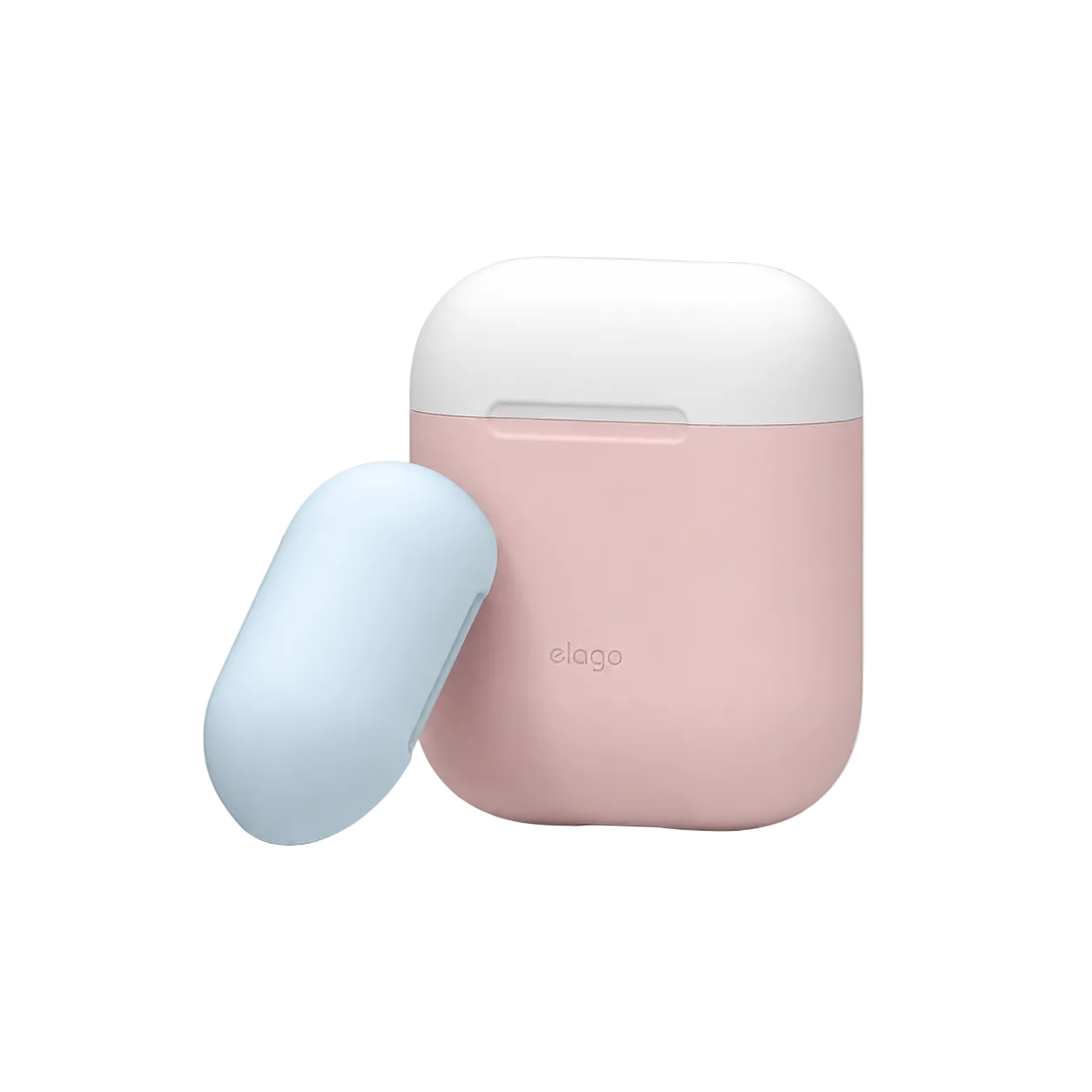 Elago Duo Case for Airpods - Body-Pink / Top-White,Pastel Blue