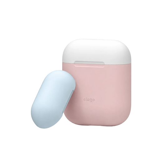 Elago Duo Case for Airpods - Body-Pink / Top-White,Pastel Blue