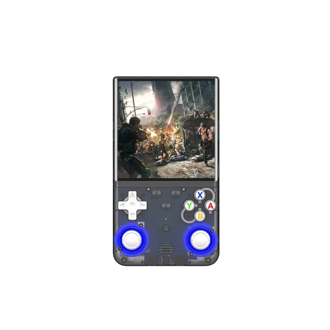 R36 Ultra Retro Handheld Game Console with 64GB - Transparent Black product photo