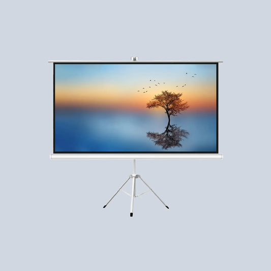 Gamvity 120-inch Tripod Projector Screen 4 3 Aspect Ratio Matte White product photo